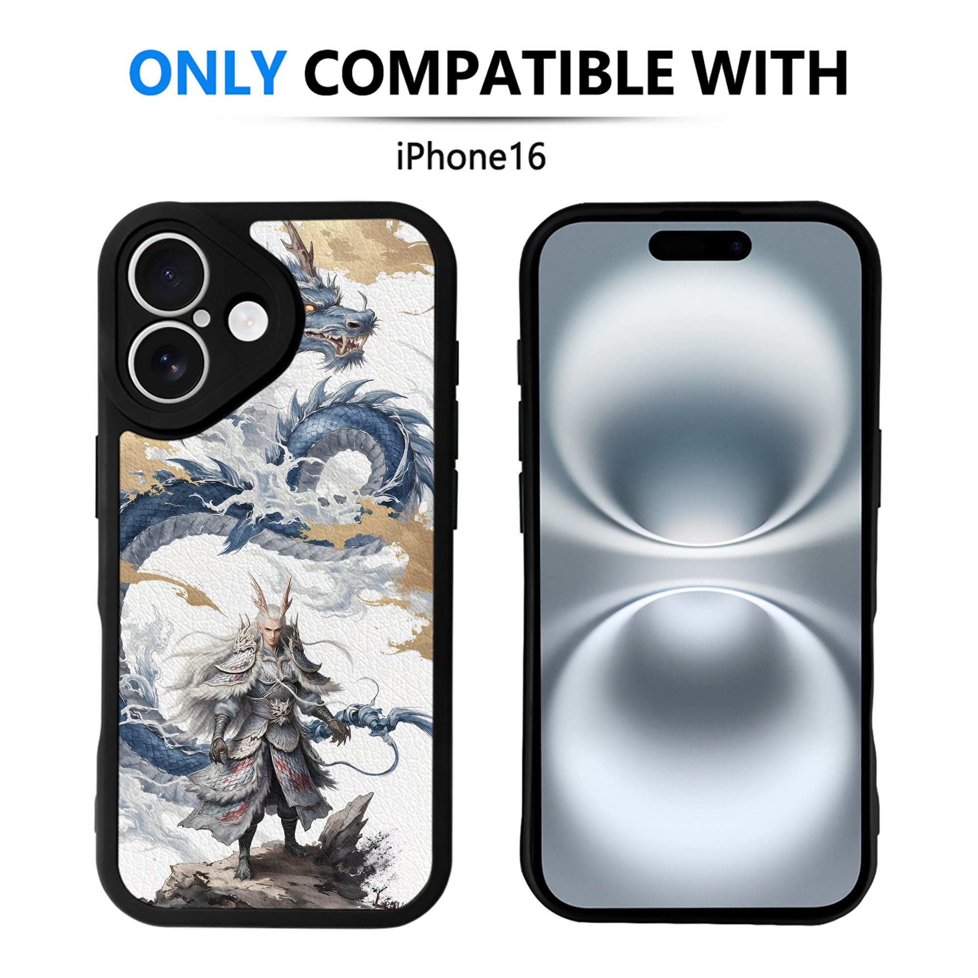 （画像用） Ne Zha 2 ナタ 魔童の大暴れ 【iPhone 16シリーズ対応】シリコンスマホケース（レザー調） 材質：シリコン
